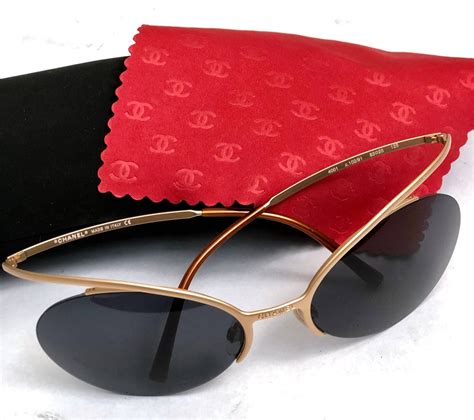 sell vintage chanel sunglasses|Chanel sunglasses with clear sides.